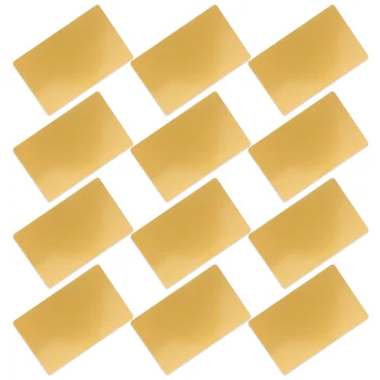 50 Шт Визитных карточек Название Гладкие Пустые Алюминиевые Металлические заготовки для сублимации Знак из сплава
