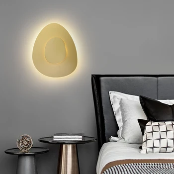 AIGESI Современный Интерьерный Настенный Светильник LED Creative Simple Gold Бра для Дома, Гостиной, Спальни, Коридора, Декора