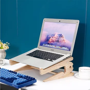 Универсальная Деревянная Подставка для ноутбука на столе 10-17 дюймов Macbook Air Pro 13-15 Для хранения Съемных Деревянных аксессуаров для ноутбука