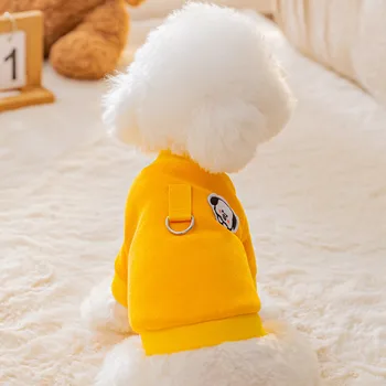 Свитер для щенка, осенне-зимняя модная одежда с героями мультфильмов, пуловер Pet Sweet Desinger, шлейка для маленьких собак, пудель Чихуахуа Йоркшир