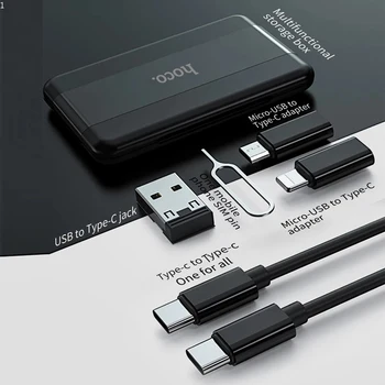 Кабель для быстрой зарядки 6 в 1 Многофункциональный комплект кабелей для зарядки телефона для iPhone 11 12 Pro Max XR Кабель Micro USB Type C Адаптер