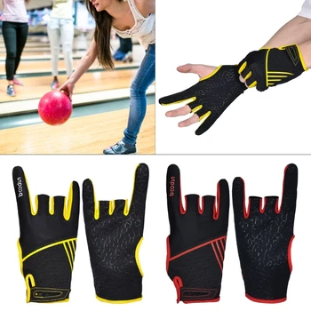 Удобные полупальцевые перчатки для боулинга, мягкие спортивные перчатки с мячом для боулинга, варежки для боулинга, Дышащие силовые перчатки для боулинга