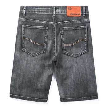 Роскошные повседневные джинсовые шорты на лето 2023, модные мужские джинсы в корейском стиле в стиле ретро, размер 40, уличная одежда, прямые короткие брюки