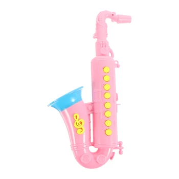 Мини-игрушки, имитирующий саксофон, Пластиковый детский музыкальный инструмент, портативная труба из АБС-пластика, Просвещение детей