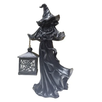 Жуткая скульптура шляпы ведьмы на Хэллоуин для праздничного украшения дома Подарок Прямая доставка