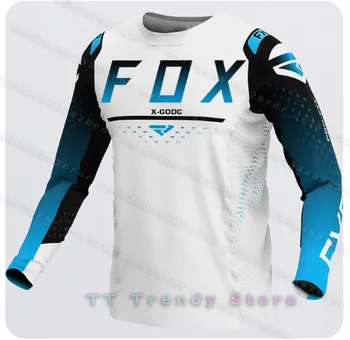 Мужские Майки Для Скоростного спуска X-GODC Fox Mountain Bike MTB Рубашки Offroad DH Мотоциклетная Майка Для Мотокросса Спортивная Одежда