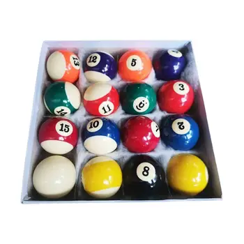 набор бильярдных шаров 16x Бильярдные шары из профессиональной американской смолы В комплекте 16 мячей для баров игровых комнат Упражнения