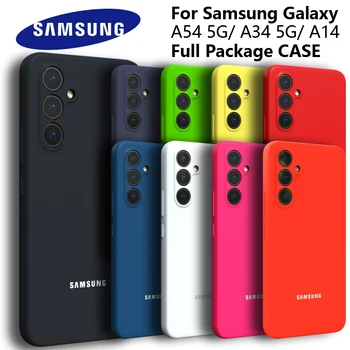Samsung Galaxy A54 A34 A14 Чехол Шелковистый Силиконовый Чехол Мягкая На Ощупь Задняя Крышка Защитный Корпус Для A53 A73 A33 A13 A52 A72 A32 A12 A50