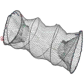 Складная приманка, портативная рыболовная сеть, складная круглая сетчатая ловушка, складные аксессуары