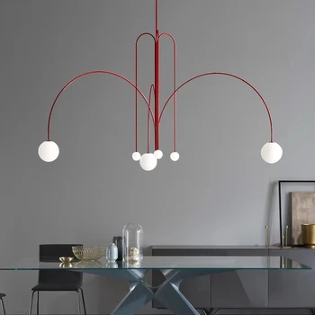 Персонализированная люстра в стиле постмодернистского железа, Креативная Ресторанная Люстра, Лампа для гостиной, Дизайнерские подвесные светильники для спальни
