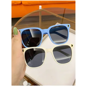 Новое украшение Квадратные Солнцезащитные очки Детская Мода Солнцезащитные Очки в маленькой Оправе Летний Тренд Очки для мальчиков и девочек UV400 Oculos De Sol