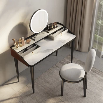 Итальянский минималистский комод роскошная современная минималистичная маленькая спальня high sense 2023 новый столик для макияжа спальный столик