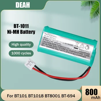 2,4 V 800mAh Ni-MH NiMH BT-1011 Аккумуляторная Батарея Для Беспроводного Домашнего Телефона BT101 BT1018 BT8001 BT-694 CPH-515D Uniden Battery