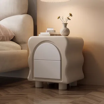Деревянный ящик Прикроватная тумбочка для хранения Минималистичный Угловой ночной столик в скандинавском стиле Japandi Детская Модная мебель для небольших помещений