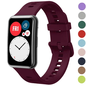 Силиконовый ремешок для Huawei Watch FIT 1 ремешок Аксессуары для умных часов Сменный браслет на запястье correa huawei watch fit 2021 Ремешок