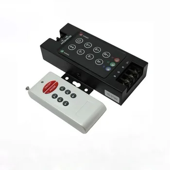 12 В-24 В 30A Черный стальной светодиодный 8-клавишный RGB-контроллер с радиочастотным пультом дистанционного управления для RGB-полосы света