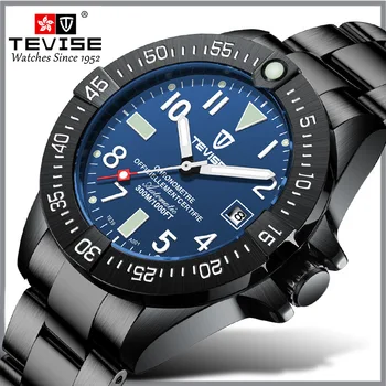 Швейцарские спортивные часы Twees Tevise высокого класса, модные мужские часы с полностью автоматическим стальным ремешком