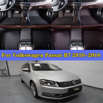 Автомобильные Накладки Для Ног Volkswagen Passat B7 2010-2016 Аксессуары Для Интерьера Автомобилей На Заказ Автомобильные Коврики Для Пола Автомобильный Ковер