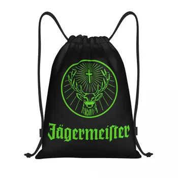 Изготовленные на заказ сумки Jagermeister на шнурке Для мужчин и женщин, легкий рюкзак для хранения в спортивном зале