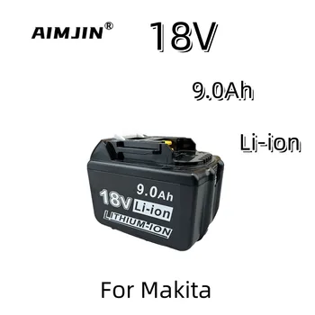 Батарея 18V 9Ah Аккумуляторная Батарея 18650 Литий-ионный Элемент Подходит Для Электроинструмента Makita BL1860 BL1830 BL1850 LXT400