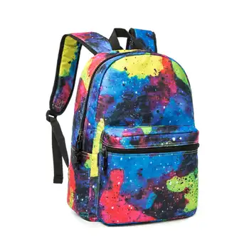 Рюкзак с принтом, простая сумка для книг, классический дорожный рюкзак для ноутбука и планшета, Rainbow