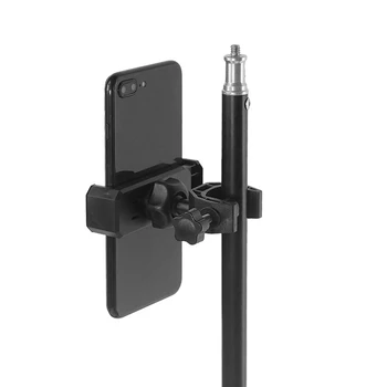 Высококачественный Совершенно Новый Держатель Планшет Черные Инструменты Подставка для микрофона Крепление от 12 см до 18 см 1шт с регулировкой на 360 градусов