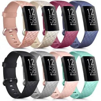 Силиконовые ремешки для Fitbit Charge 4, сменные браслеты для браслета Fitbit Charge 3 SE, аксессуары для умных часов Charge 4