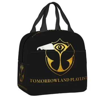 Женская сумка для ланча Tomorrowland, портативная сумка для бельгийского фестиваля электронной танцевальной музыки, Изолированная сумка для ланча, Офисная сумка для пикника, дорожная сумка