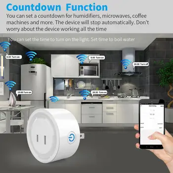 Ежедневная оценка Smart Life Wifi Plug 10a Поддержка Alexa Google Home Jp Outlet Умный дом Tuya Smart Plug Умная розетка Tuya Wifi