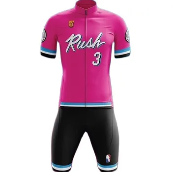 Rush New Cycling Jersey Team Мужские Летние Комплекты Ciclsimo Maillot Cycling Kit Велосипедная Одежда Нагрудник 9d Гелевые Шорты Костюмы С Коротким Рукавом