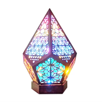 Торшер Пластиковый Bohemian Diamond Проекционный светильник со светом Звездного неба, домашняя спальня для необычного фонового освещения фестиваля