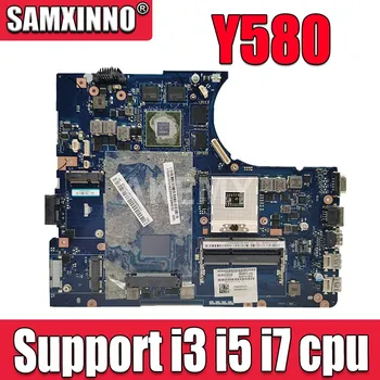 QIWY4 LA-8002P Для Lenovo Y580 Материнская плата Ноутбука Y580 Материнская плата ноутбука GTX660M 2 ГБ HM76 Поддержка i3 i5 i7 Процессор