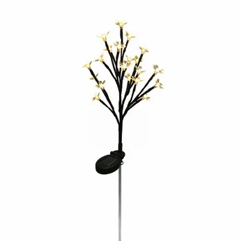 Наружный декоративный светильник для внутреннего дворика, светодиодный наземный светильник, Вишневый солнечный светильник на ветке дерева