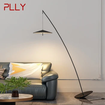 Напольный светильник PLLY Nordic Black для рыбалки, современная семейная гостиная рядом с диваном, креативный светодиодный декоративный светильник