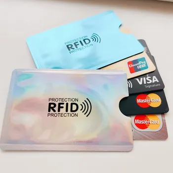100-кратный держатель для блокирующих RFID карт - экранирует сигнал NFC для защиты информации о вашей кредитной карте Quick Pass