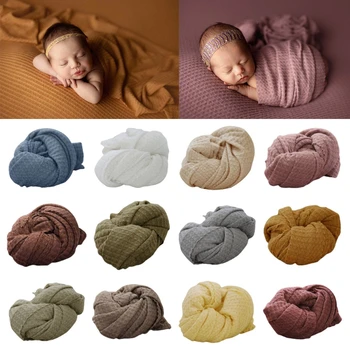 Q81A Реквизит для фотосъемки новорожденных Одеяло, Детский Спальный мешок, Фон, Аксессуары для фотосъемки младенцев 40x150 см