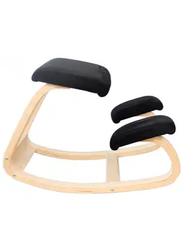 Оригинальный эргономичный стул для коленопреклонения Табурет Мебель для домашнего офиса Эргономичный Деревянный стул-качалка для компьютера с осанкой для коленопреклонения Дизайн