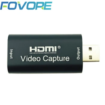 Карта захвата HDMI Устройство видеозахвата Game Capture USB 2.0 видеомагнитофон 4K 1080P для PS4 Игровой DVD HD-камера Прямая трансляция