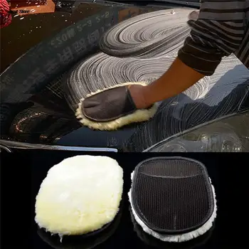 Перчатки для мытья автомобиля и восковой губки для домашней уборки Перчатки и стирки