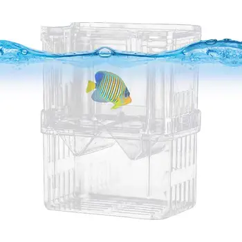 Ящик для разведения аквариума Ящик для изоляции аквариума Рыбный сепаратор для молоди рыб для аквариума Ящик для разведения аквариумных рыбок для рыбы-клоуна креветок