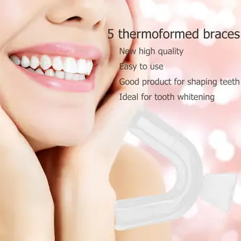 Силиконовые ортодонтические брекеты для отбеливания зубов, Лоток для защиты зубов, Фиксатор