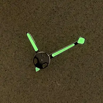 Зеленые светящиеся стрелки часов для механизма NH35 / NH36 / 4R /7S, игольчатые часы, аксессуары, запасные части для часовщика