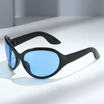 2023 Солнцезащитные очки в винтажном стиле, женские Ретро-овальные Солнцезащитные очки для женщин, Брендовая Дизайнерская обувь, классические Зеркальные Градиентные солнцезащитные очки De Sol