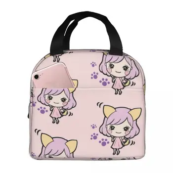Inumimi Pixie Girl Термоизолированные сумки для ланча Многоразовые сумки для хранения продуктов сумка-холодильник Ланч-бокс Travel Teacher