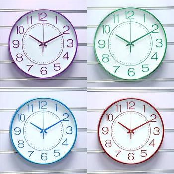 [8 дюймов 20 см] Основные Часы Настенные Часы Для Гостиной Креативные Часы Карманные Часы Простые Семейные Немые Кварцевые Часы
