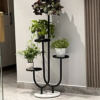 Скандинавская Железная подставка для растений для уличной мебели, Держатели для цветов, Креативная Бытовая простота, Мраморные подставки для бонсай в гостиной