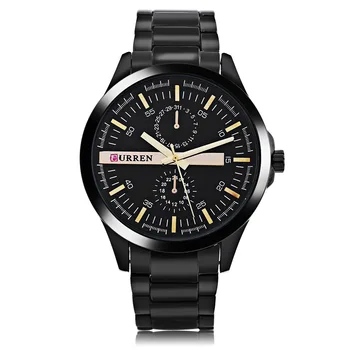 Топовый люксовый бренд Curren Кварцевые мужские часы Спортивные водонепроницаемые часы с датой Relogio Masculino
