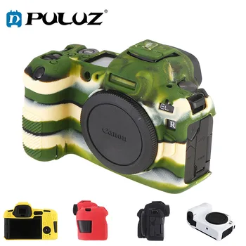 PULUZ Мягкая Силиконовая Резина Камера Защитный Чехол Для Корпуса Кожаный Чехол для Canon EOS R DSLR Камера Сумка Корпус Защитная Крышка