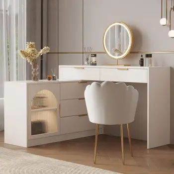 Роскошный ящик туалетного столика в скандинавском стиле, спальня для девочек, Многофункциональный Туалетный столик, шкаф, мебель в скандинавском стиле, косметика