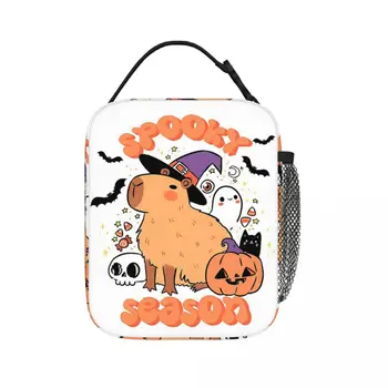 Пакеты для ланча с изоляцией Capybara Halloween, герметичные сумки для пикника, термоохладитель, ланч-бокс, сумка для ланча для женщин, работы, детей, школы